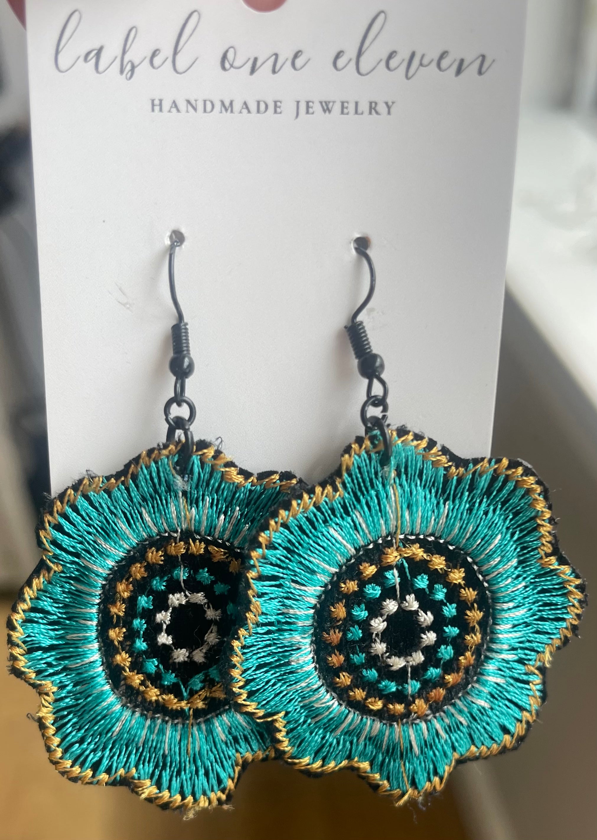 Peacock Earrings (turquoise)