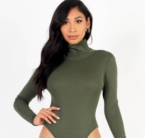 Long Sleeve Ribbed Body Suit