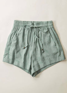 Linen Shorts w/ String Tie