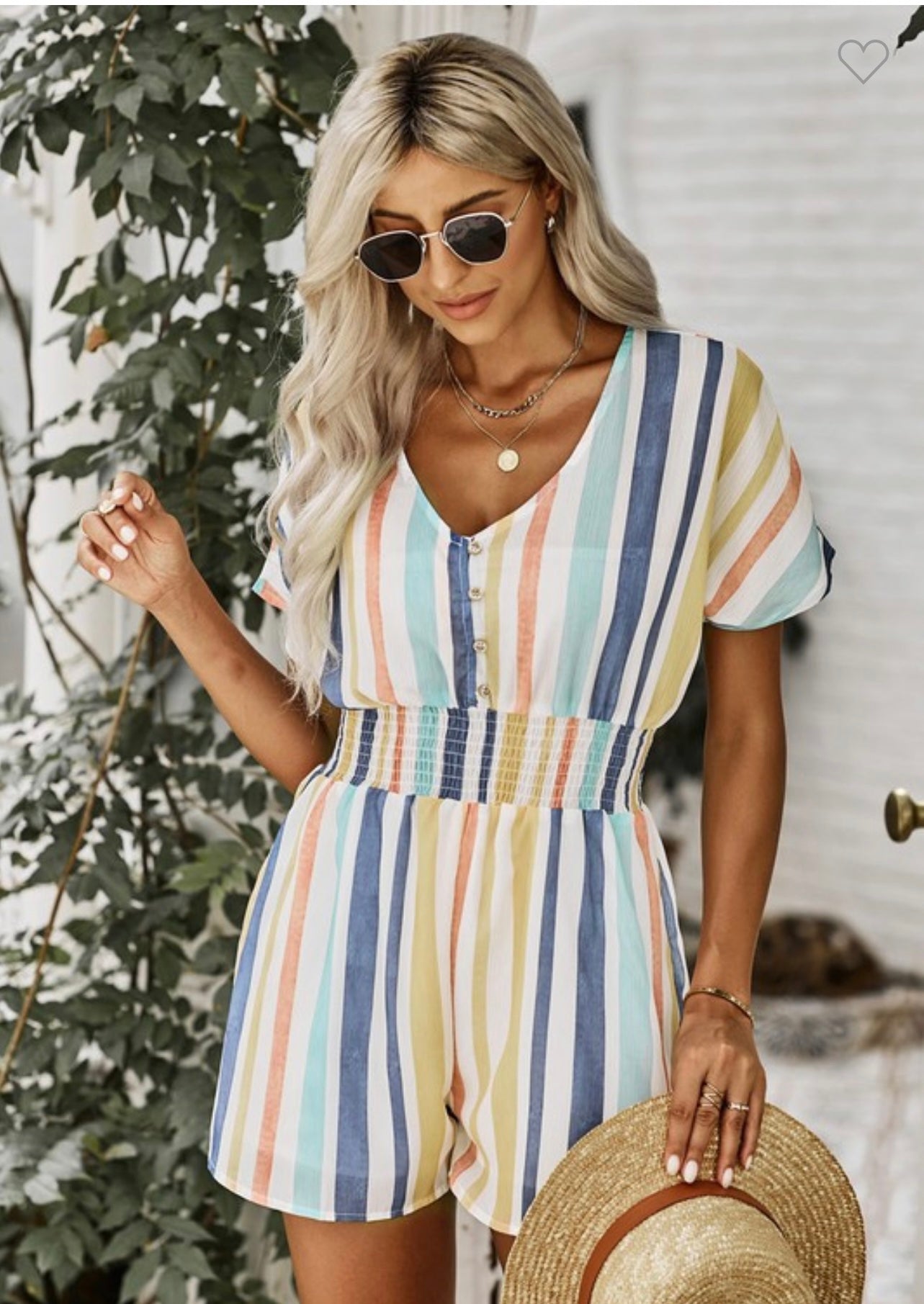 Summer Striped Romper