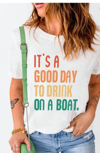 Boat Drinking T Shirt
