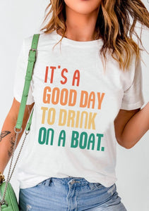 Boat Drinking T Shirt