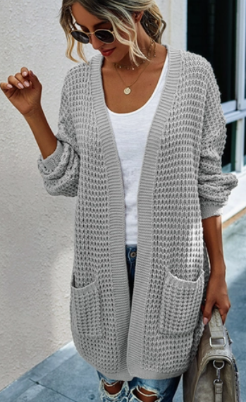 Loose Fitted Knit Cardigan